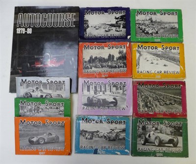 Lot 61 - Motor Sport'  Racing Car Review, Vols. 1947 & 1949 - 1958, [1948 - 1957], 11 vols., dust...