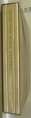 Lot 202 - The Nottinghamshire Domesday with Folios and Maps volume and Domesday Book - Studies,  1987-90,...