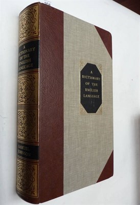 Lot 204 - Johnson (Samuel) A Dictionary of the English Language, 1979, folio, Arno facsimile edition,...