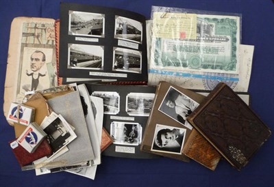 Lot 227 - Mixed Ephemera, including two albums of photographs of Peru and other South American countries from