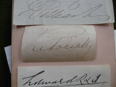 Lot 229 - An Autograph Book Containing Signatures of 19th Century Royalty and Other Dignitaries,...