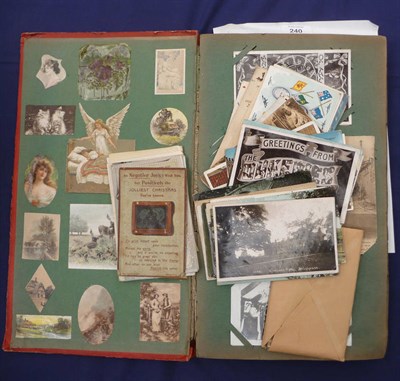 Lot 240 - An Album Containing Approximately Two Hundred Pre-War Postcards, including royalty, topography,...