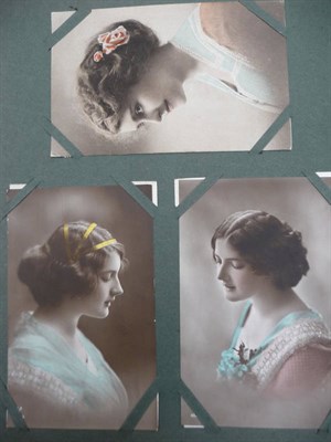 Lot 246 - A Collection of Mixed Pre-War Postcards, including a large collection of glamour girls and...