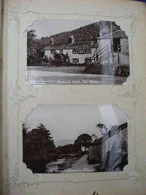 Lot 250 - An Album Containing One Hundred and Twenty One Pre-War Postcards, mostly Edwardian topography,...