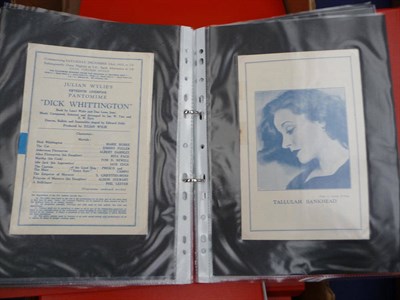 Lot 253 - Liverpool Empire Theatre A large quantity of programmes and postcards, including signed...