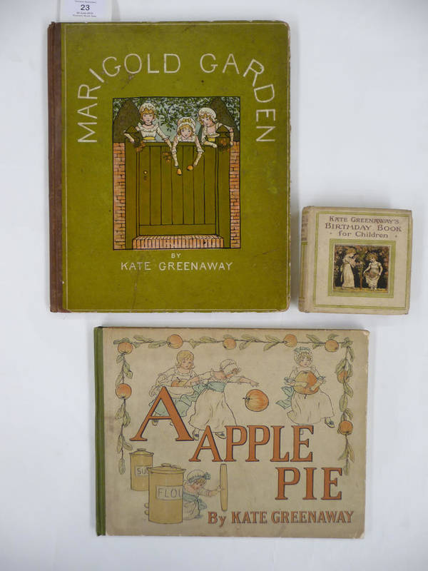 Lot 23 - Greenaway (Kate) Marigold Garden, nd., Routledge, 4to., original cloth-backed pictorial boards;...