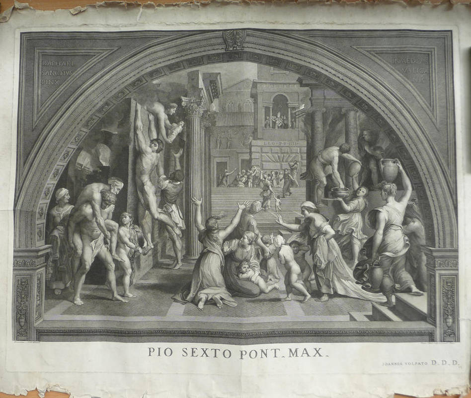 Lot 28 - Nocchi (Bernardinus) Pio Sexto Pont Max, nd., engraving by Joannes Volpato, impression 573mm x...