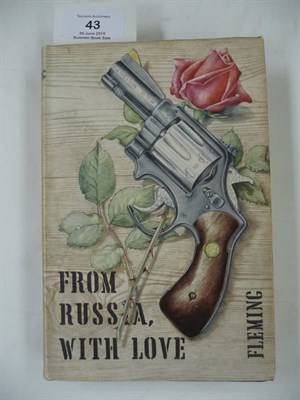 Lot 43 - Fleming (Ian) From Russia, With Love, 1957, Cape, first edition, black cloth with red and...