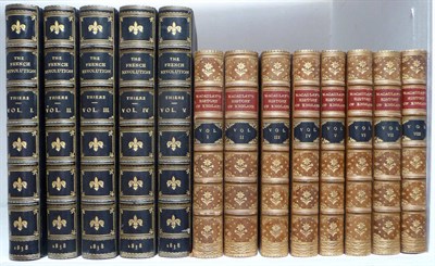 Lot 54 - Macaulay (Lord) The History of England .., 1889, 8 vols., marbled edges, gilt-tooled tree calf...