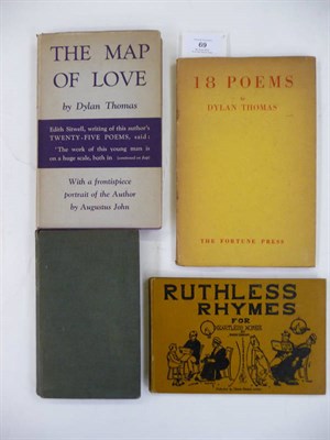 Lot 69 - Thomas (Dylan) id., 18 Poems, 1934, Fortune Press, pink cloth, dust wrapper (priced 6s.); The...
