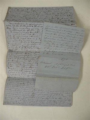 Lot 74 - Crimean Interest Manuscript account of the journey from the Crimea to England, 26 Nov -23 Dec 1855