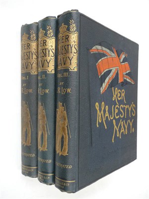 Lot 87 - Low (Chas. Rathbone) Her Majesty's Navy, including its Deeds and Battles, nd., 3 vols., 4to.,...