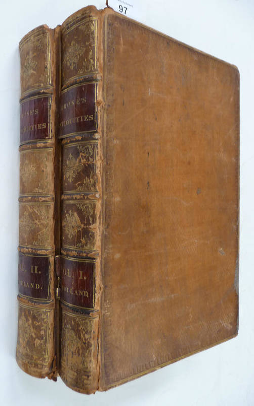 Lot 97 - Grose (Francis) The Antiquities of Scotland, 1789-91, 2 vols., small folio, engraved titles,...
