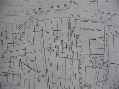 Lot 163 - York Ordnance Survey map of York, 1891, 25 inch to mile map covering central York including Railway