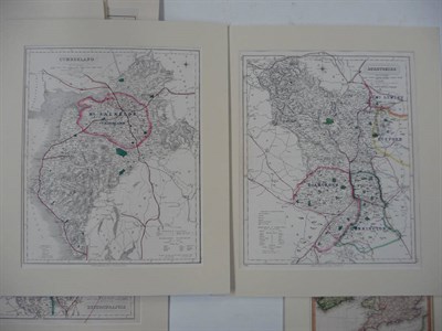 Lot 165 - Creighton (R.) for Lewis (S.) Cumberland, nd., [c1845], hand-coloured in outline, 295mm x...