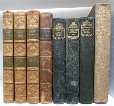 Lot 176 - Morgan (Lady) Italy, 1821, 3 vols., contemporay half calf; Matthews (Henry), The Diary of an...