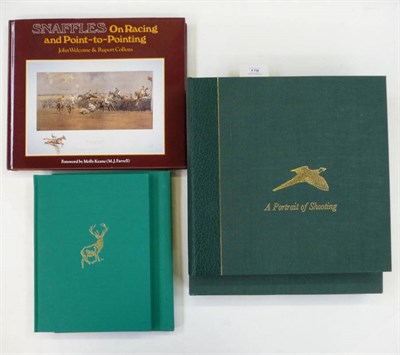 Lot 178 - Marchington (John) A Portrait of Shooting, 1979, 4to., ltd. edition, quarter morocco, cloth...