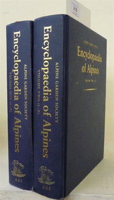 Lot 218 - Beckett (Kenneth) edit. Alpine Garden Society, Encyclopaedia of Alpines, 1993-4, 2 vols., hardback