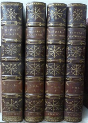 Lot 247 - Rapin de Thoyras [Paul] The History of England, 1743, 3rd edition, 2 vols., with Tindal (N.),...