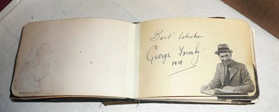 Lot 293 - An Autograph Book Containing Signatures of 1920's and 30's Entertainers, including Jack Payne,...