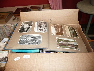 Lot 310 - A Mixed Collection of Postcards and Ephemera, including topographical cards, theatre...