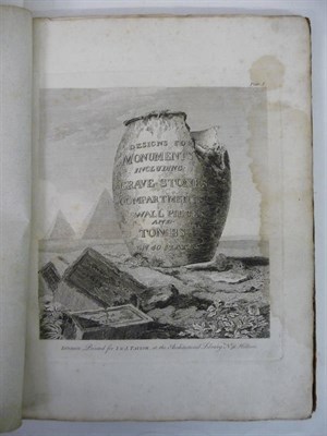 Lot 36 - Taylor (I & J.) Designs for Monuments including Grave Stones, Compartments, Wall Pieces and...