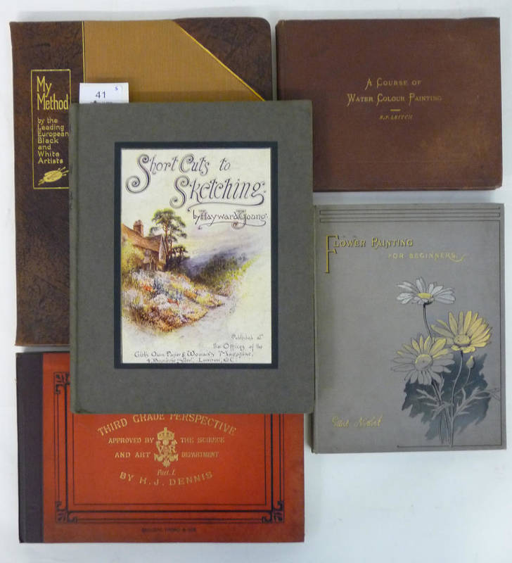 Lot 41 - Nisbet (Ethel) Flower Painting for Beginners .., nd., 12 tipped-in chromolitho plates, original...