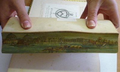 Lot 74 - Fore-edge Painting Thomson (James), The Seasons, 1842, a.e.g., fore-edge painting of waterfront...