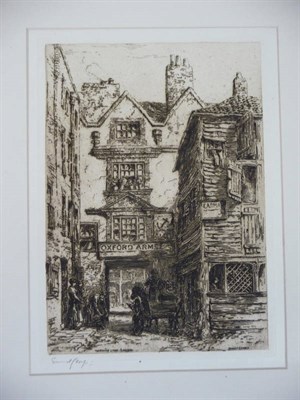 Lot 77 - George (Ernest) Etchings of Old London, 1884, Fine Art Society de-luxe edition, large folio, 20...