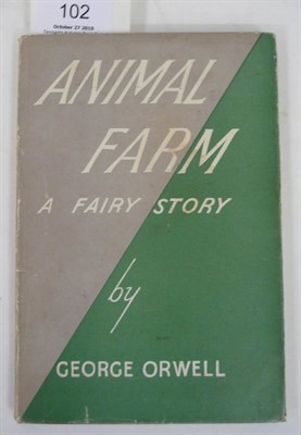 Lot 102 - Orwell (George) Animal Farm, A Fairy Story, 1945, Secker & Warburg, first edition, green/grey...