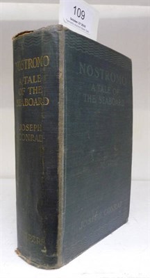 Lot 109 - Conrad (Joseph) Nostromo, A Tale of the Seaboard, 1904, Harper & Brothers, first edition, page...