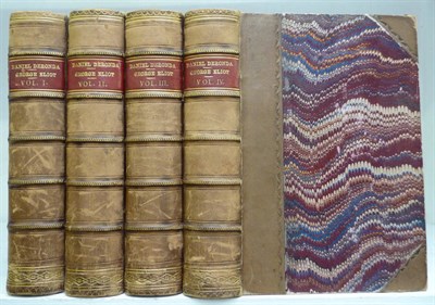 Lot 119 - Eliot (George) Daniel Deronda, 1876, 4 vols., first edition in book form, half calf (rubbed) [Baker