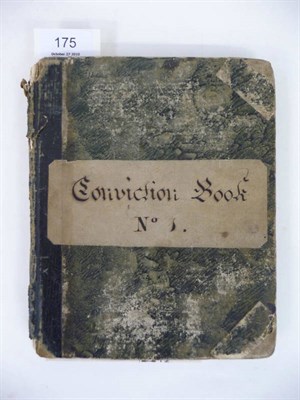 Lot 175 - Conviction Book Minute of Convictions, Langbaurgh West, [Cleveland/North Yorkshire] 1828 -...