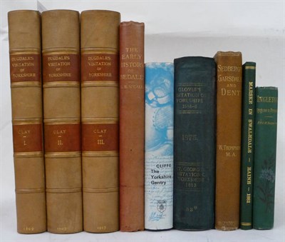 Lot 177 - Yorkshire Clay (J.W.) edit., Dugdale's Visitation of Yorkshire .., 1899, 3 vols., t.e.g., half...