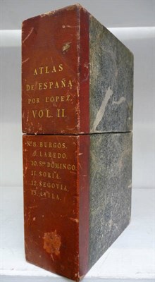 Lot 204 - Lopez (Don Tomas) Atlas de Espana por Lopez vol II, 1769-87, Madrid, six linen-backed folding...