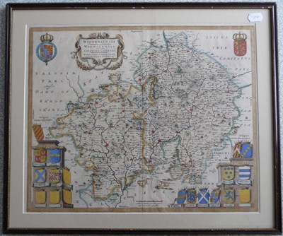 Lot 205 - [Bleau] Wigorniensis Comitatus et Comitatus Warwicensis nec non Coventrae Libertas, Worcester,...