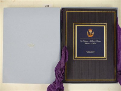 Lot 304 - Spencer (Charles, Earl) Earl Spencer's Tribute to Diana, Princess of Wales, 1997, full text of...