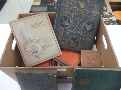 Lot 362 - Mixed Postcards and Ephemera, including two scrap books, Victorian view books, an album of shipping