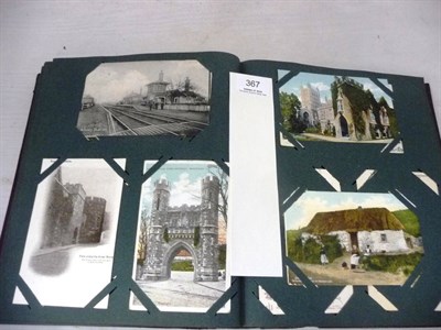 Lot 367 - An Album of Pre-war Postcards, containing approximately two hundred and thirty cards, subjects...