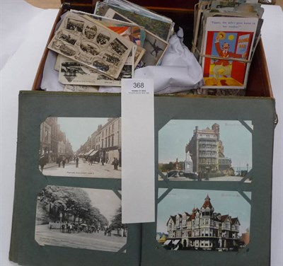 Lot 368 - A Mixed Collection of Postcards, including an album of Edwardian Isle of Wight and other...