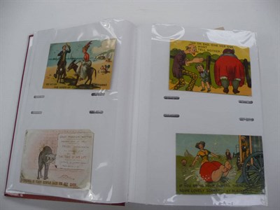 Lot 384 - An Album of Comic Postcards, approximately one hundred and fifty cards, artists include Lawson...