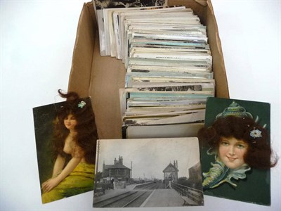 Lot 391 - A Collection of Pre-war Postcards, containing approximately two hundred and fifty cards,...