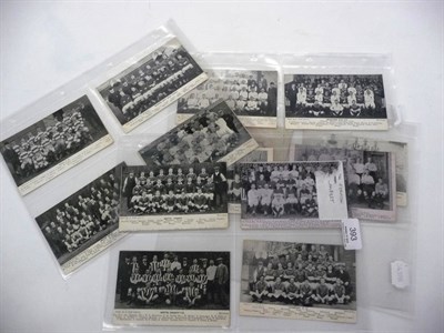 Lot 393 - Twelve Printed Photographic Postcards of Football Teams - Notts Forest, Notts County, Leeds,...