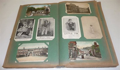 Lot 399 - An Album of Mixed Postcards, containing approximately two hundred and fifty cards, including...