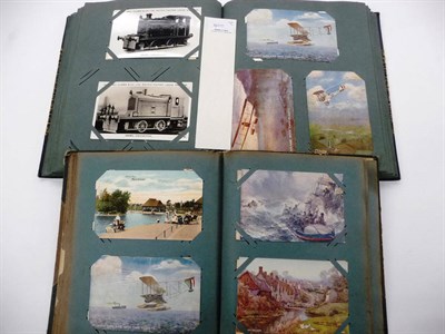 Lot 400 - Two Albums of Mixed Postcards, containing approximately two hundred and eighty cards, mainly...