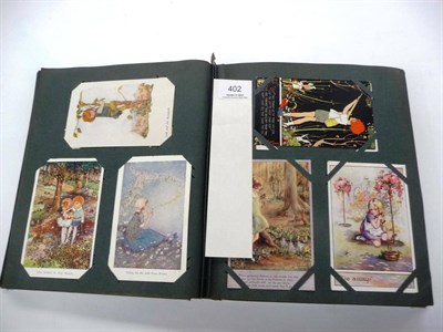 Lot 402 - An Album of Mixed Postcards, containing approximately two hundred and seventy cards, including...