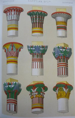 Lot 8 - Jones (Owen) The Grammar of Ornament, nd. [preface dated 1856], Day & Son, 112 chromo-litho...