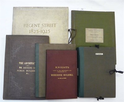 Lot 12 - The Architect 96 Designs of Public Buildings &c., nd., small folio, plates (dated 1870s),...