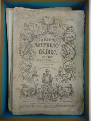 Lot 75 - Boz' [Dickens (Charles)] Master Humphrey's Clock, 1840-1, Chapman and Hall, 88 parts (64...