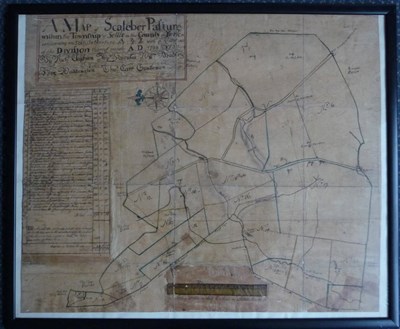 Lot 95 - Settle A Map of Scaleber Pasture within the Township of Settle in the County of York containing...